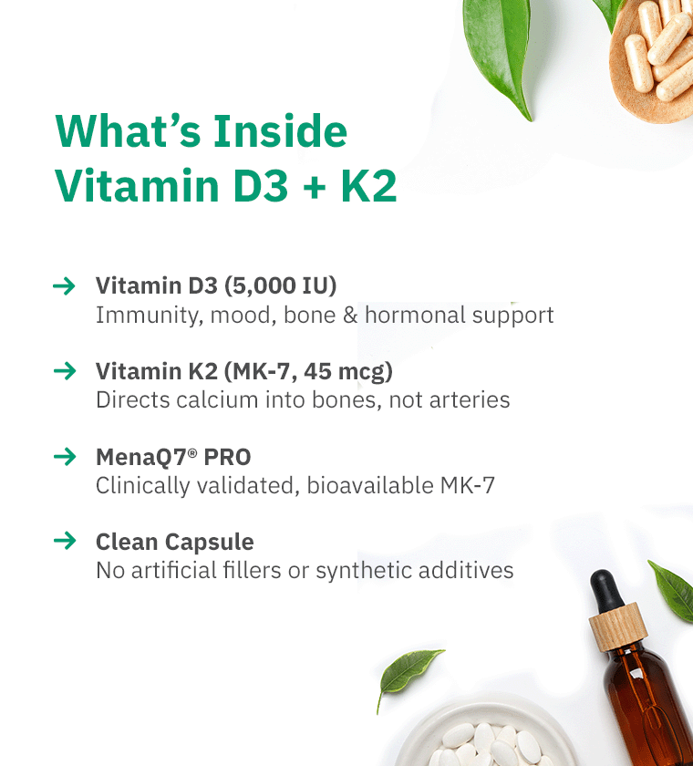Vitamin D3 + K2