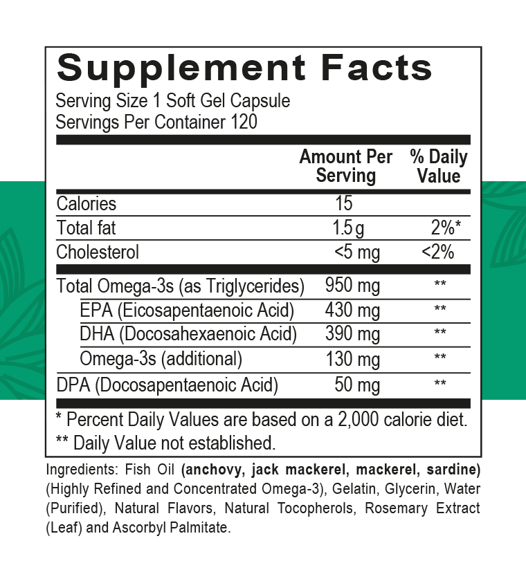 OmegaPure Fish Oil - 120 Servings